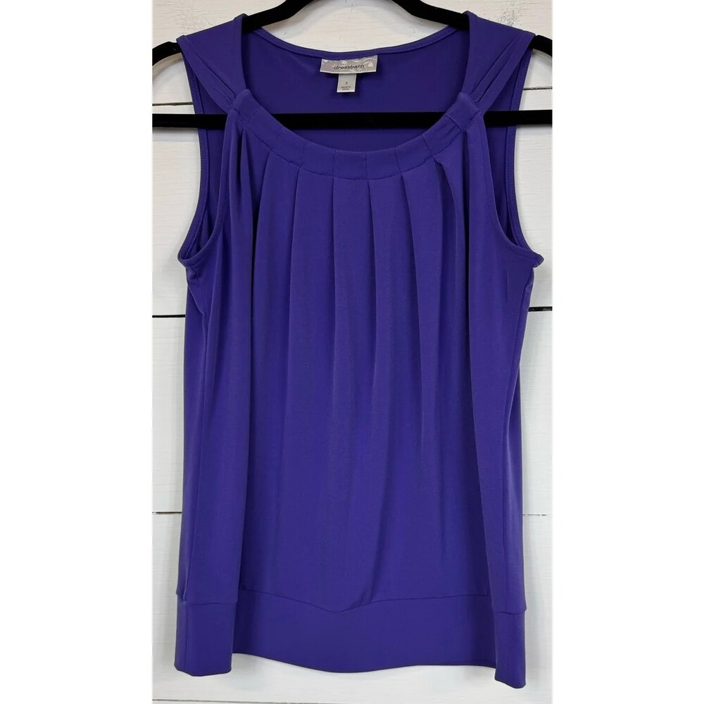 Dressbarn Purple Sleeveless Blouse Women's Size Small